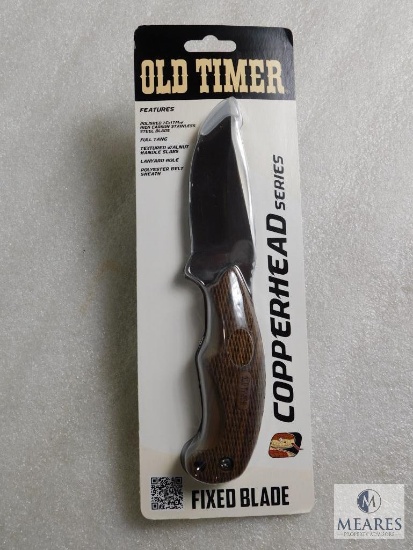 New Old Timer Copperhead Fixed Blade Skinner w/ Sheath
