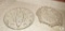 Lot of 2 Crystal Serving Dishes, Serving Trays, Serveware