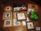 Assorted Kitchen Items: Coasters, Apple Bowl, Decorative Pictures, Small Boxes, ETC