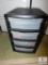 Homz Plastic 4-Drawer Storage Drawers with Contents Included: Gloves, Tape, Head Lamps, Zip Ties,