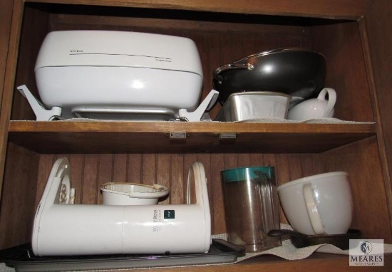Kitchen Cabinet Contents: Skillet, Ice-Tea Maker, Baking Sheets, ETC.