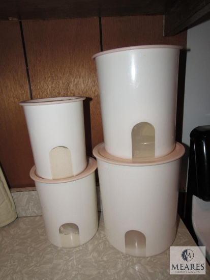 Plastic Canisters for Flour, Sugar, ETC.
