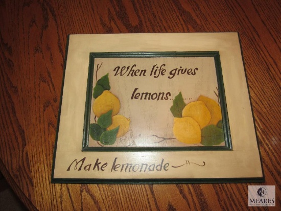 Vintage Fitz & Floyd China Decorative Wall Plates and When Life Gives You Lemons Picture