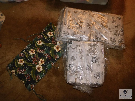 Lot of Assorted Patio Furniture Seat Cushions, Chair Cushions, Rocking Chair Cushions