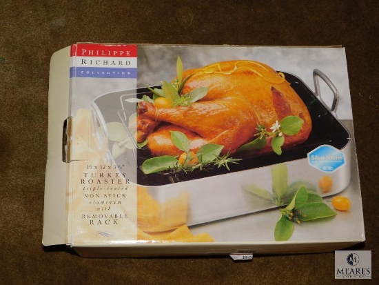 Philippe Richard Collection 16x12x3.75? Non Stick Turkey Roaster in Original Box