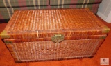 Wicker Chest with Contents Included