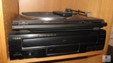 Lot of Assorted Technics Electronics: Turntable, Cassette Player, Synthesizer, ETC