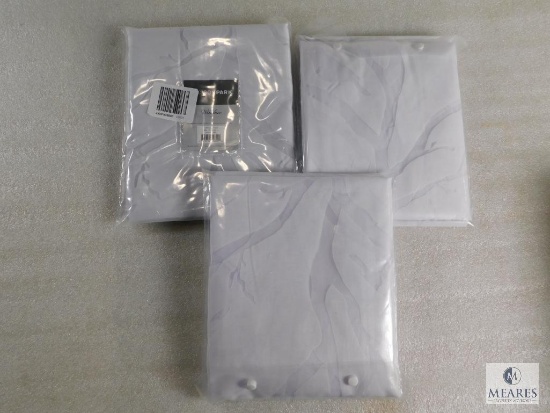 Lot 3 New Madison Park Window Panels Sheer White 50" x 84" each