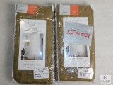 Lot 2 New Liz Claiborne Rod Pocket curtain Panels 60