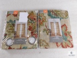 Lot 2 New Bismarck Grommet Curtain Panels 50
