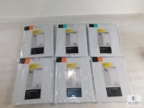 Lot 6 New White Sheer Curtain Panels 4) Rod Pocket 84