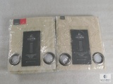 Lot 2 New Serene Embroidery Grommet Panel Curtains 50