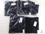 Lot 5 New andeawy V-Neck Black T-Shirts Short Sleeve Ladies Tee All XL size