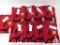 Case Lot 9 Girls Red Short Sleeve Fuzzy Harry Potter Shirts Tops all Sz Medium 7/8