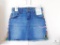 Case Lot 6 New Girls Cat & Jack Denim Jean Skirts w/ Colorful Stitching Stretch Sz Small 6/6X