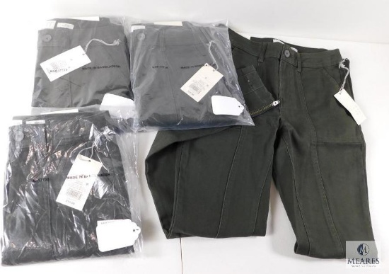 Lot 4 New andeawy Juniors Size 0 Skinny Pants Dark Green Stretch Waist