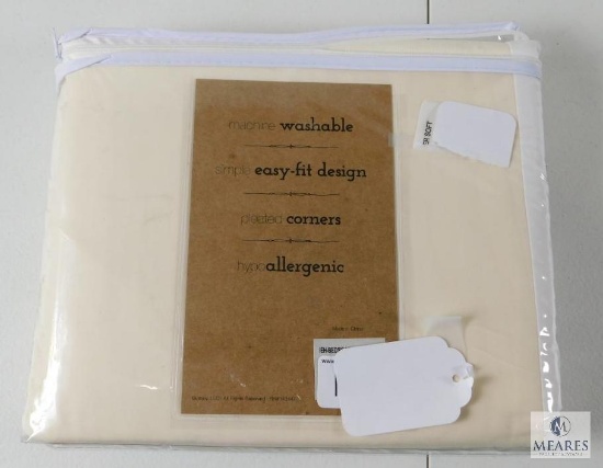 New Premium Bed Skirt for King size Bed 78" x 80" x +14" drop in Ivory