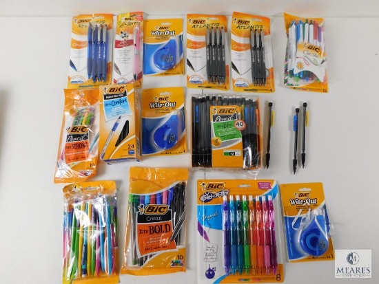 Large Lot assorted Office / School Supplies Pens Pencils White-Out
