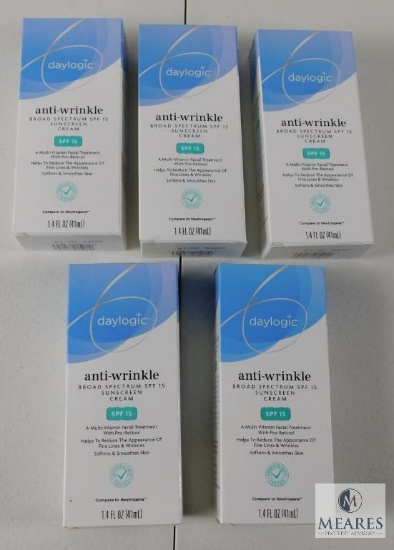 Lot 5 New Boxes Daylogic Anti-Wrinkle Cream SPF 15 1.4 oz Bottles