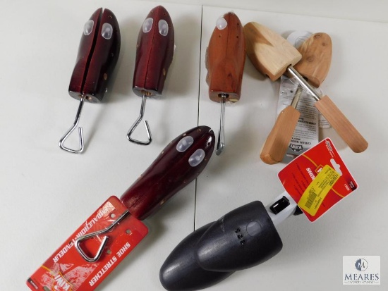 Lot 8 New assorted Shoe Stretchers Wood Cedar & Plastic