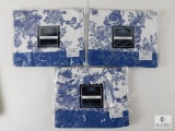 Lot 3 New Madison Collection Window Valance Blue & White Toile 16