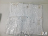 Lot 6 New andeawy V-Neck Ladies White Short Sleeve T-shirts all Size M Medium