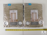 Lot 2 New Sydney Grommet Panel Window Curtains 50