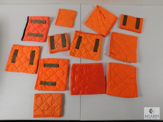 Lot of 11: Hunter Orange Belt Pouches for Ammo or Shells