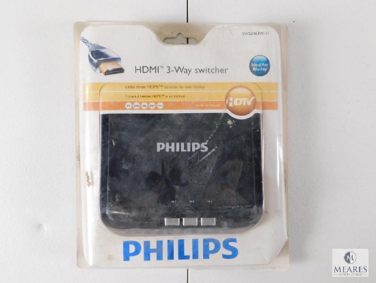 Philips New HDMI 3-Way Switcher - Ideal for Blu-Ray