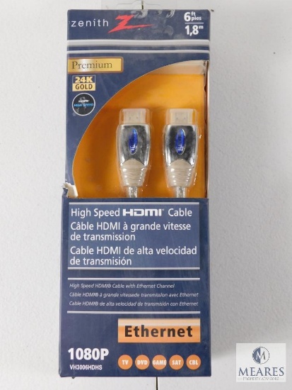 New Premium Zenith Ethernet High Speed HDMI Cable 6' #1080P