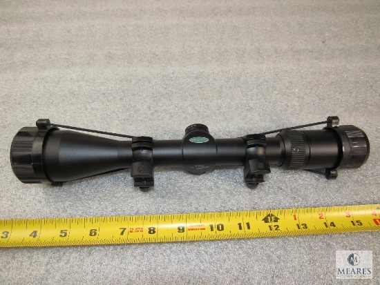 New Weaver Kaspa 3-9x40 Rifle Scope with Scope Rings.