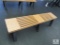 6-foot poly plastic locker room bench