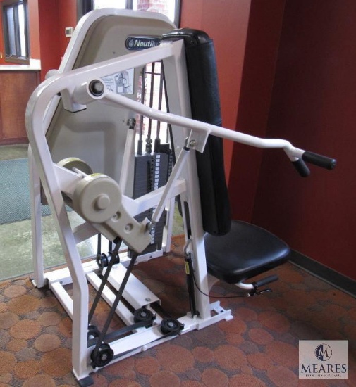 Nautilus Overhead Press with 250-pound weight stack