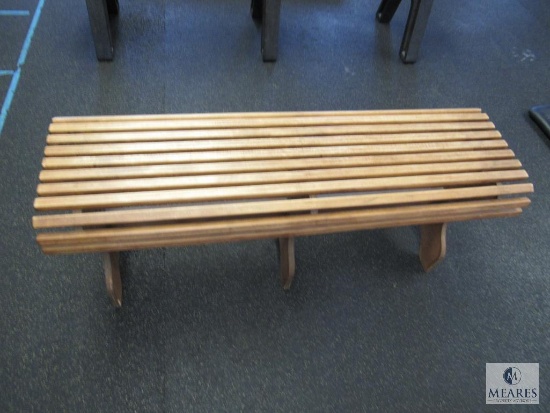 4-foot wood bench