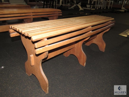 4-foot wood bench