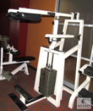 In-Shape calf weight machine Shoulder lift with 400-pound weight stack