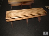 4-foot wood bench