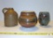 Lot of 3 Pottery Pieces All Signed by Artist Jug Bowl and Cup