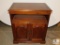 Wood Cabinet TV or Printer Stand Swivel Top on Casters
