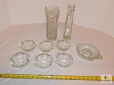 Lot of Assorted Glassware, Citrus Juicer, Glass Bowls, Glass Vases