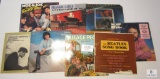 Lot of 8 Vintage LP's Vinyl Records some sealed The Beatles, Village People, Moe Bandy, Silver