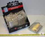 Wholesale Lot 8 New Stainless Steel Flasks each 6oz with Carabiner for sandblast, vinyl craft etc