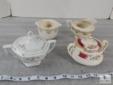 Lot of Assorted China Pieces, Homer Laughlin, Habsburg China Juliette