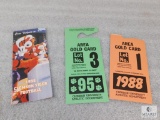 Lot of 3 Clemson Tigers Items, 1998 Pamphlet, Two Hang Tags, 1988 and 1995