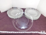 Lot of Approx. 15 Glass Plates, Glass Serving Dishes