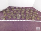 Lot of approx. 31 Glass Candle Cups, Candle Holders