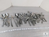 Large Lot of Interpur Stainless Flatware, Forks, Spoons, Knives