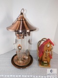 Copper Bird Feeder band Wooden Bird House