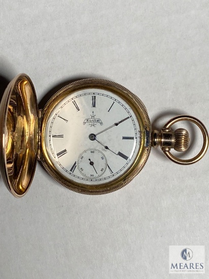 Elgin Double Hunting Case Pocket Watch