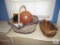 Lot of assorted Wicker, Wood, and Metal Baskets & Buckets